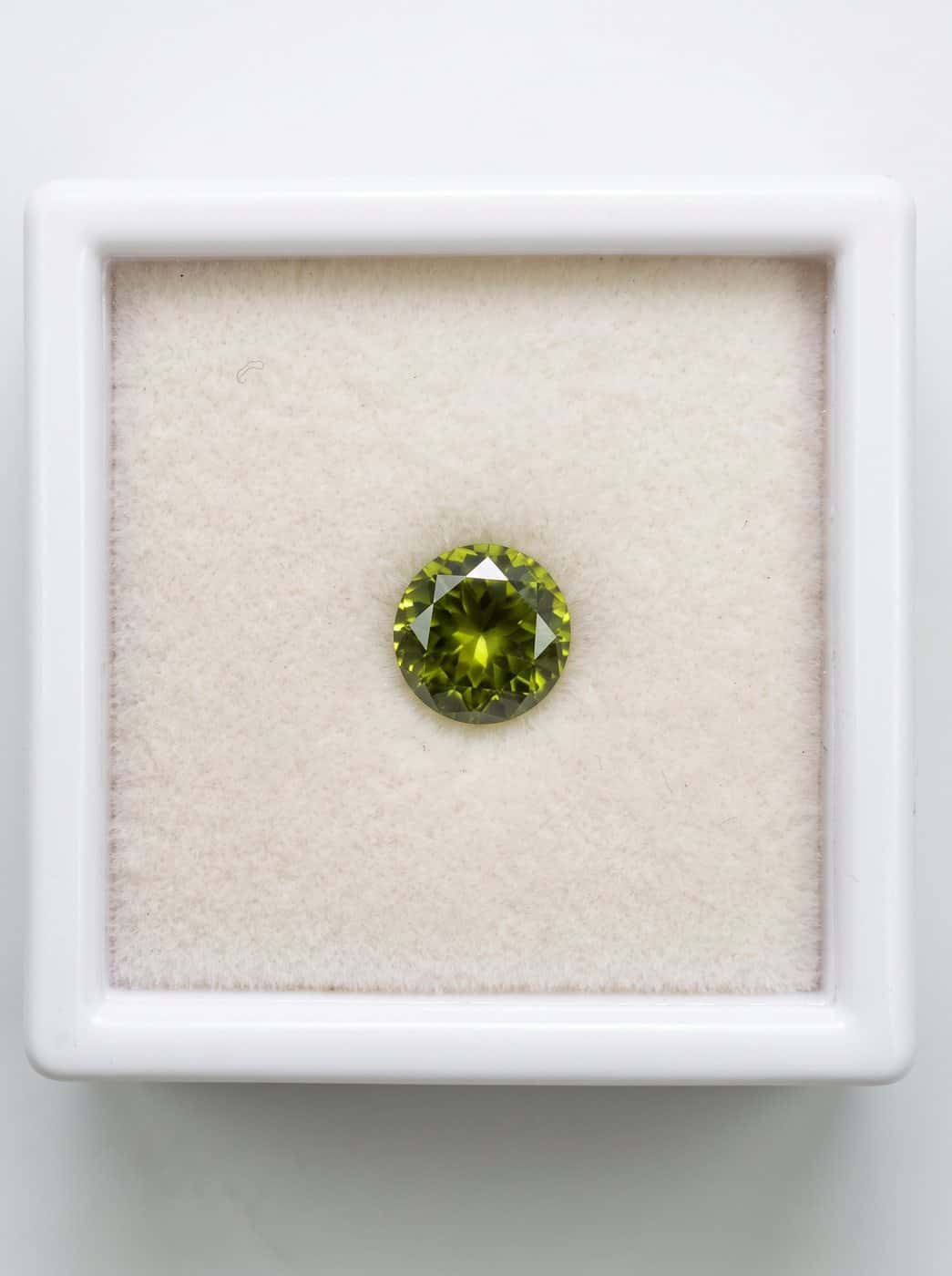 Green Tourmaline Round, 2.50 ct
