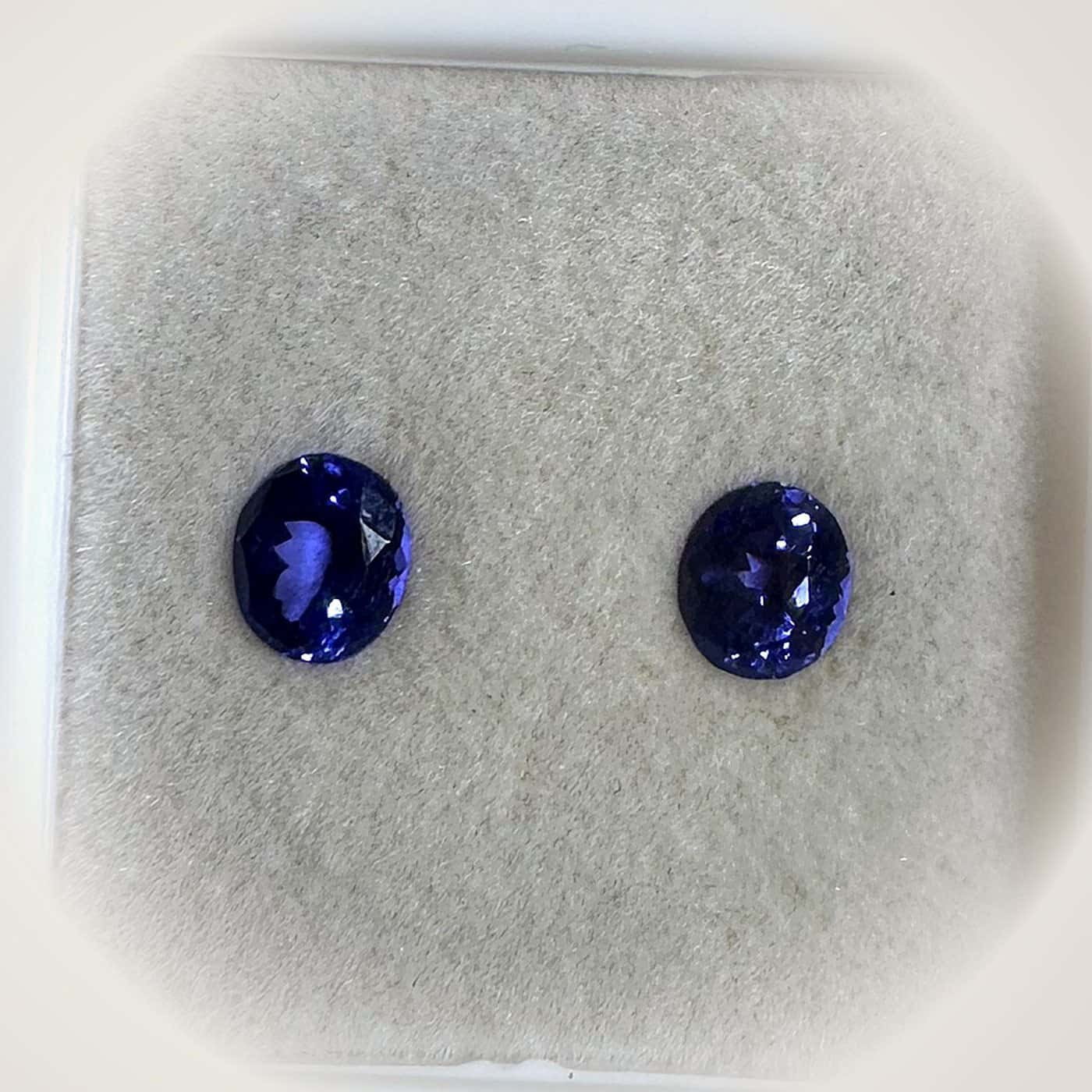 Tanzanite Oval Pair, 2.35 ct, another view