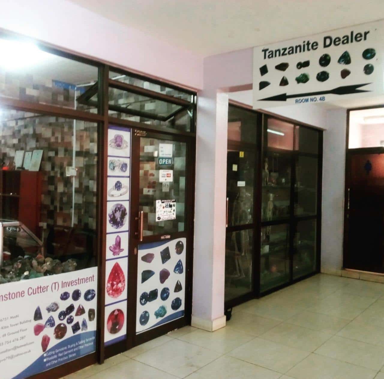 Gemstone Cutter (T) Investment shop entrance, Room 4B, Kibo Tower