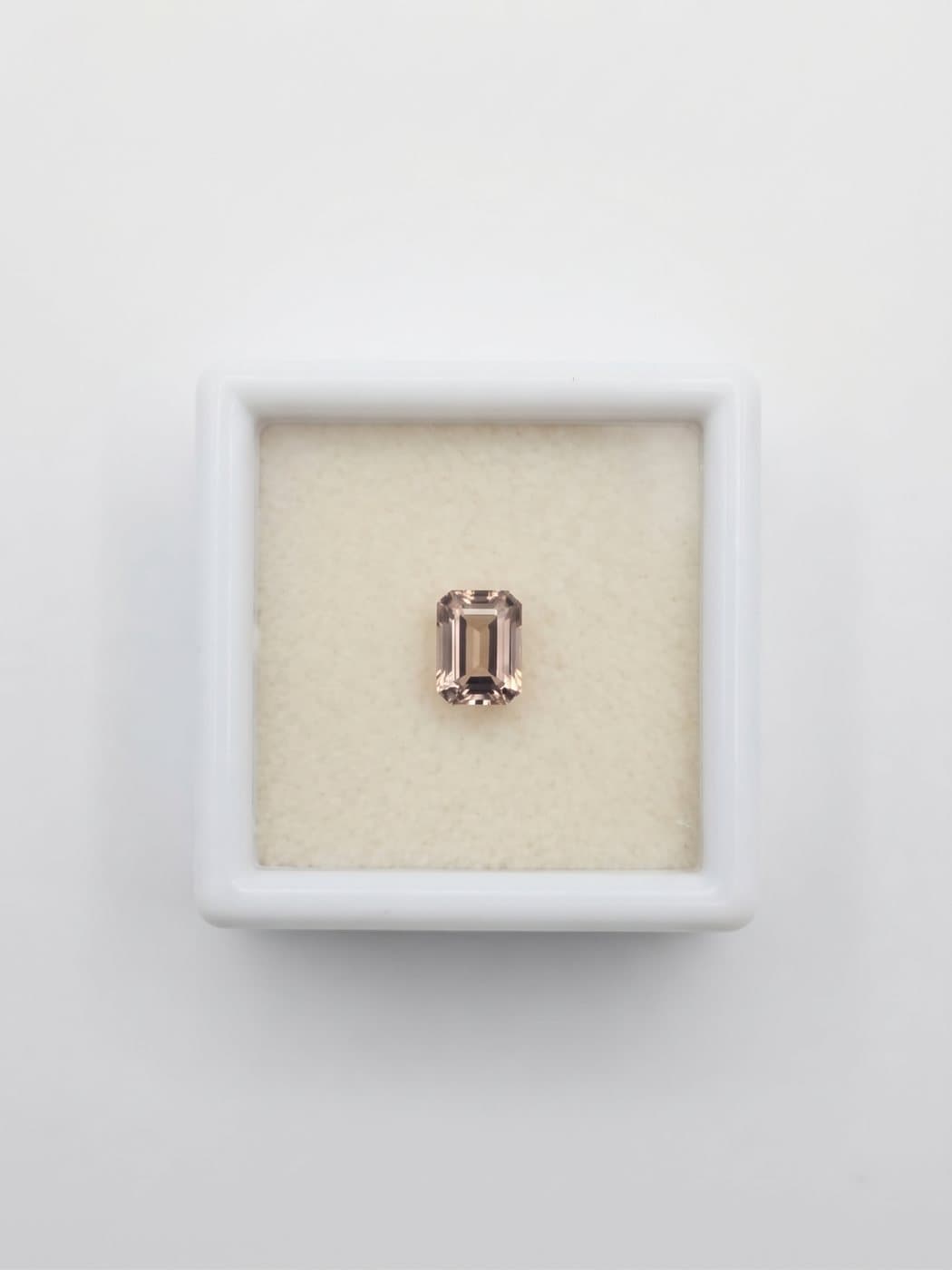 Pink Tanzanite, Emerald Cut, 0.65 ct